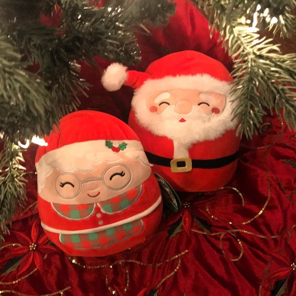 Squishmallow Christmas 8” Nick Santa Claus & Nicolette Mrs Claus Plush Kellytoys - Picture 3 of 11